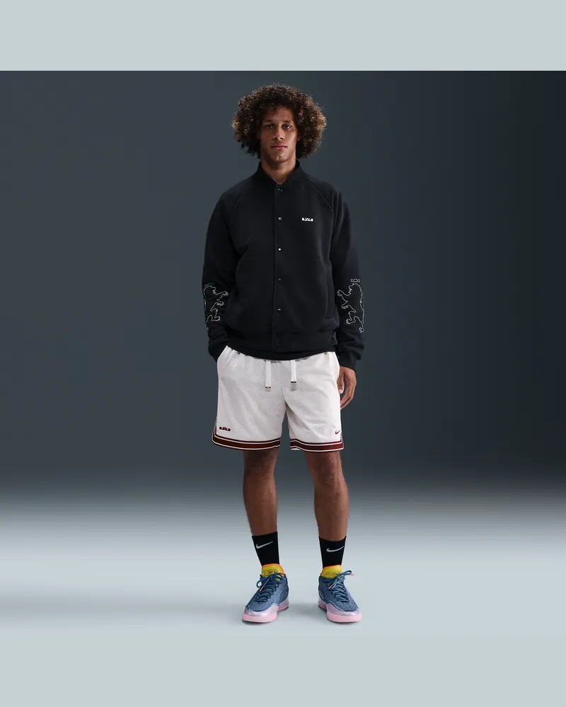 Nike LeBron Herren-Basketballshorts (ca. 20,5 cm) - Weiß Weiß