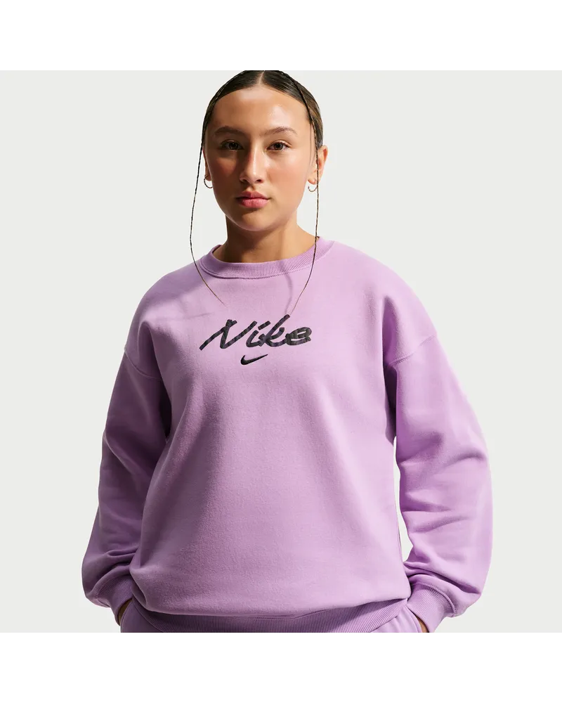 Nike Studio Fleece Oversize-Sweatshirt (ältere Kinder, Mädchen) - Lila Lila