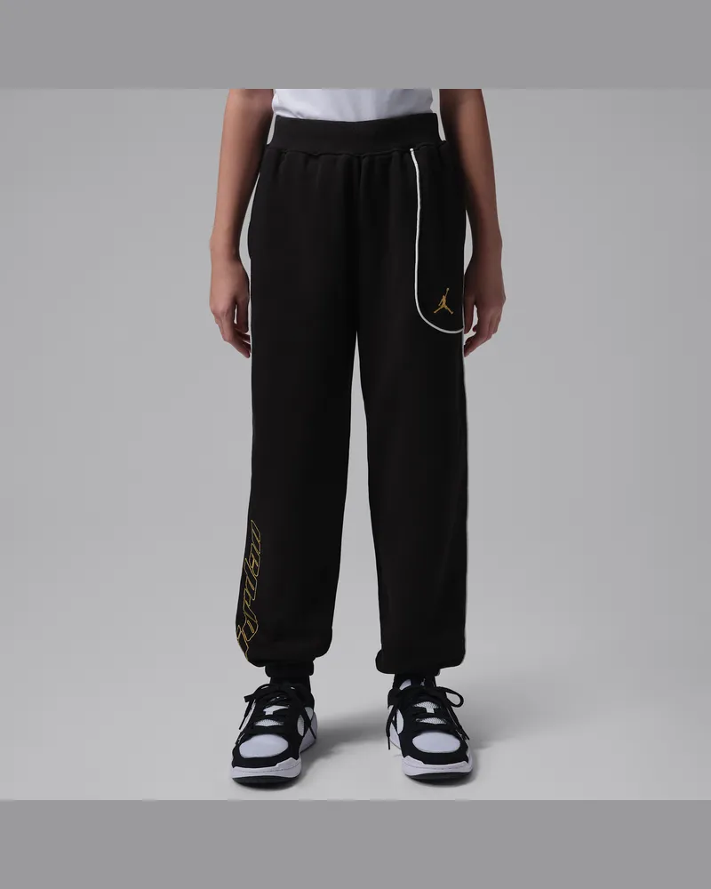 Jordan Mountainside Fleece-Hose (ältere Kinder) - Schwarz Schwarz