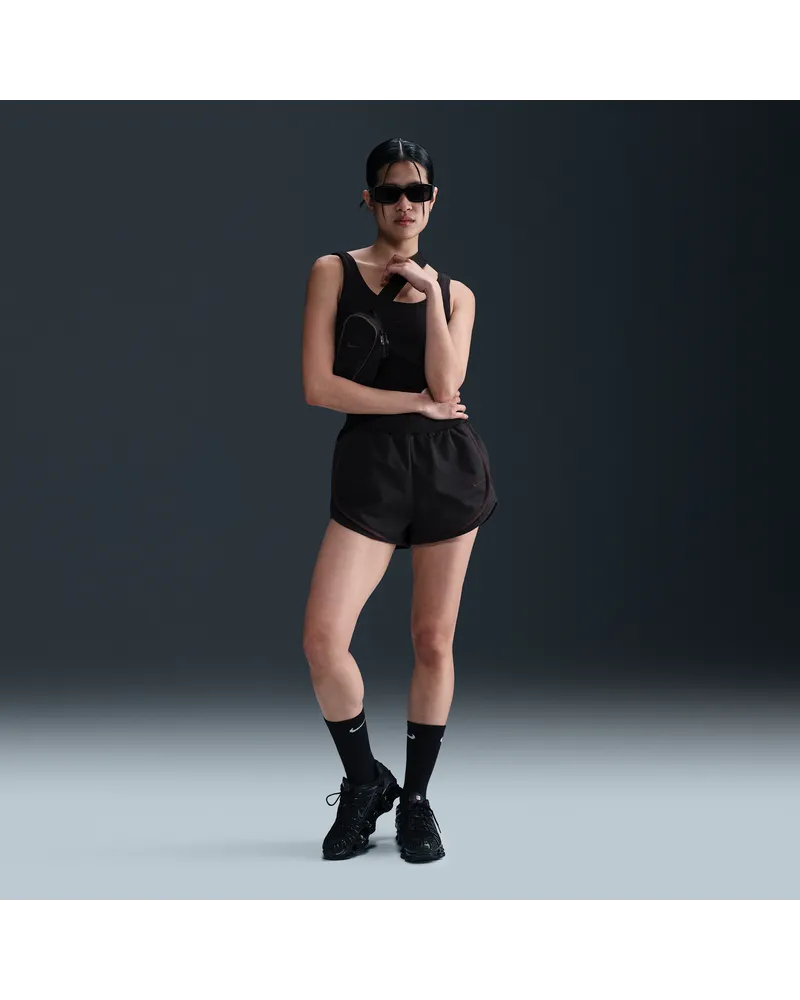 Nike Sportswear Collection Shorts aus Twill mit mittelhohem Bund (Damen) - Schwarz Schwarz