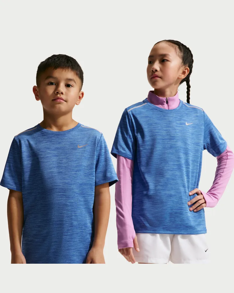 Nike Miler Dri-FIT Kurzarmshirt (ältere Kinder) - Blau Blau