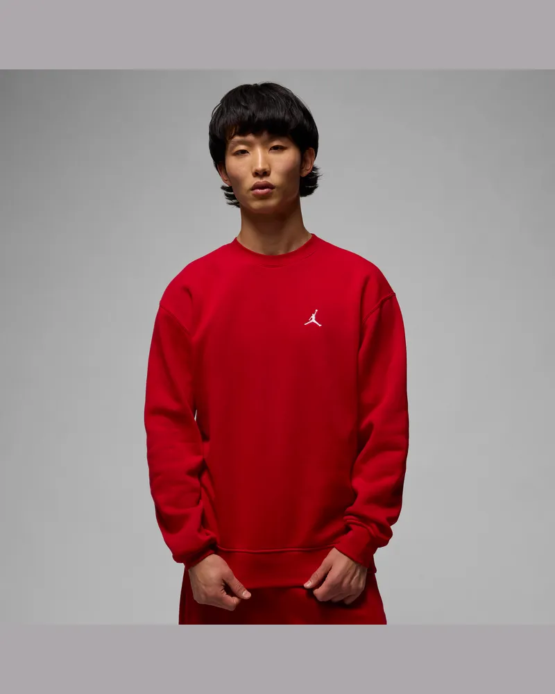 Jordan Brooklyn Fleece Sweatshirt mit Rundhalsausschnitt für Herren - Rot Rot
