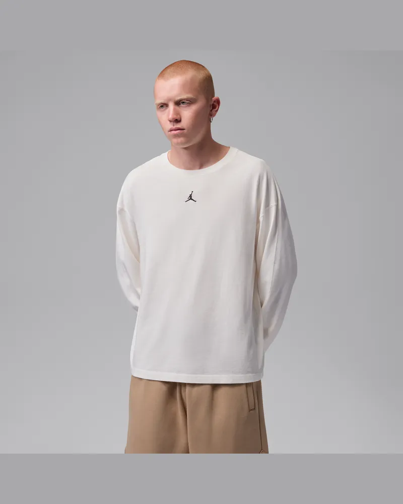 Jordan Flight Longsleeve aus schwerem Material (Herren) - Weiß Weiß