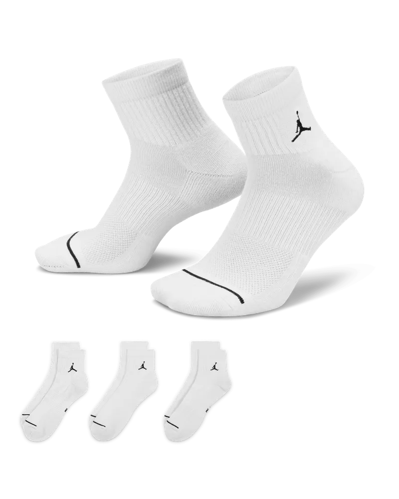 Jordan Knöchelsocken für jeden Tag (3 Paar) - Weiß Weiß