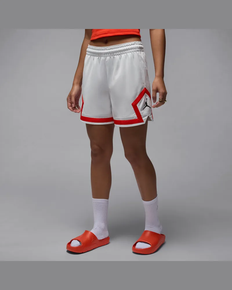 Jordan Sport Quai 54 Diamond Shorts (Damen, ca. 10 cm) - Weiß Weiß