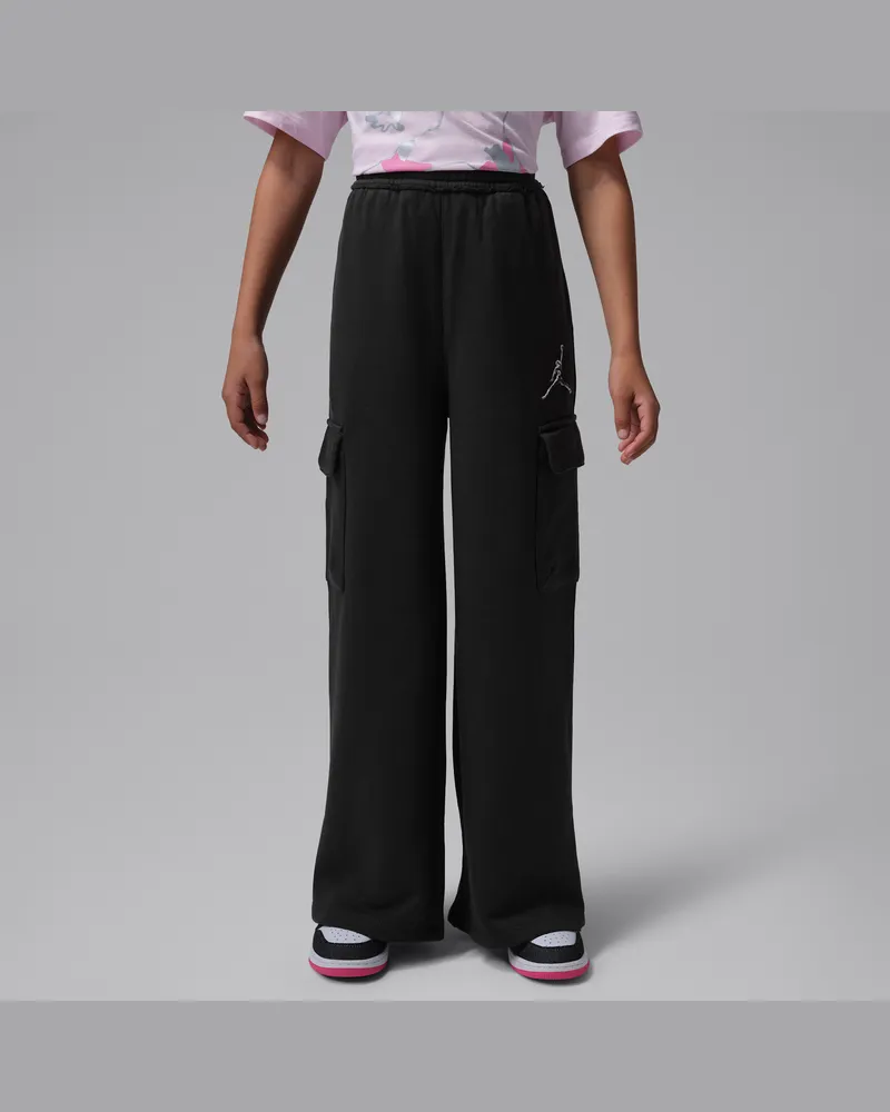 Jordan Rebel Rose Cargohose (ältere Kinder) - Schwarz Schwarz
