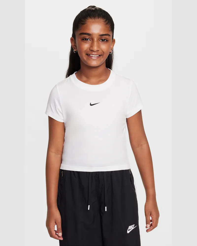 Nike Kurz-T-Shirt (Mädchen) - Weiß Weiß