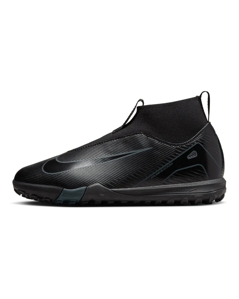 Nike Jr. Mercurial Superfly 10 Academy TF High-Top-Fußballschuh (jüngere/ältere Kinder) - Schwarz Schwarz