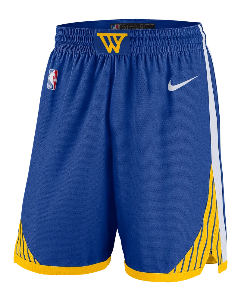 Nike Golden State Warriors 2024/25 Swingman Icon Edition  Dri-FIT NBA Replika-Shorts (Herren) - Blau Blau