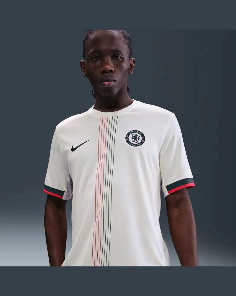Nike FC Chelsea 2025/26 Stadium Away  Dri-FIT Replika Fußballtrikot (Herren) - Grau Grau