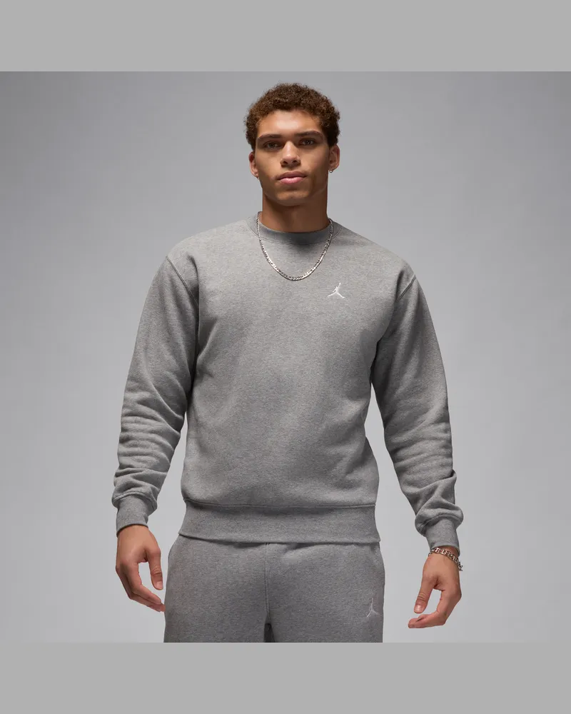 Nike Jordan Brooklyn Fleece Sweatshirt mit Rundhalsausschnitt für Herren - Grau Grau