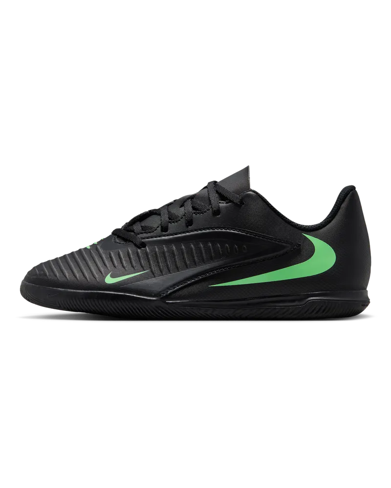Nike Jr. Phantom 6 Low Club Fußballschuh für Hallen- und Hartplätze (ältere Kinder) - Schwarz Schwarz
