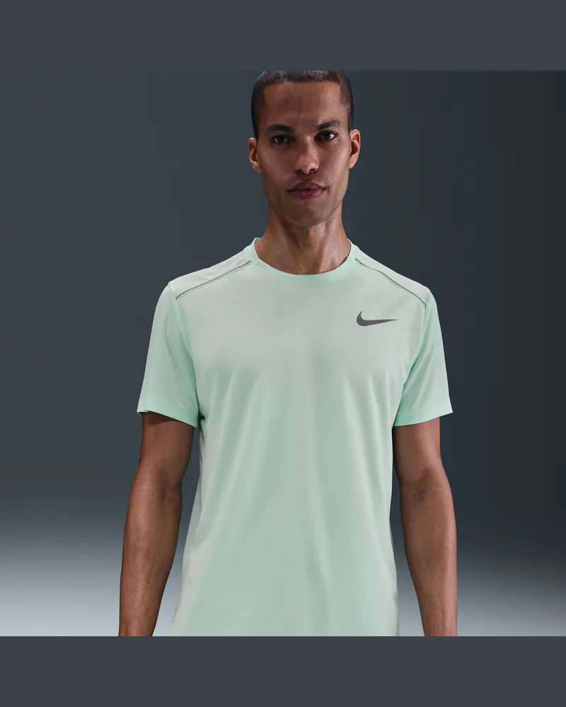 Nike Miler Kurzarm-Laufoberteil für Herren - Grün Grün