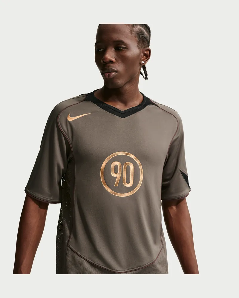 Nike Total 90 Dri-FIT Kurzarm-Fußballoberteil (Herren) - Braun Braun
