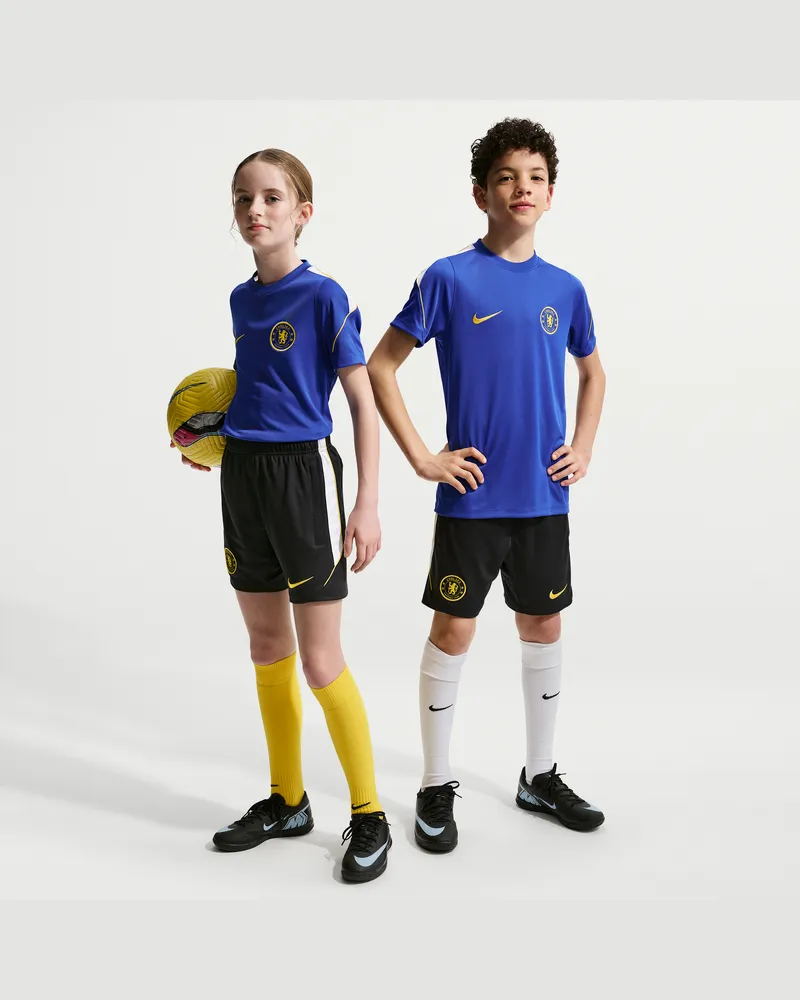 Nike FC Chelsea Strike  Dri-FIT Fußball-Shorts aus Strick für jüngere Kinder - Blau Blau