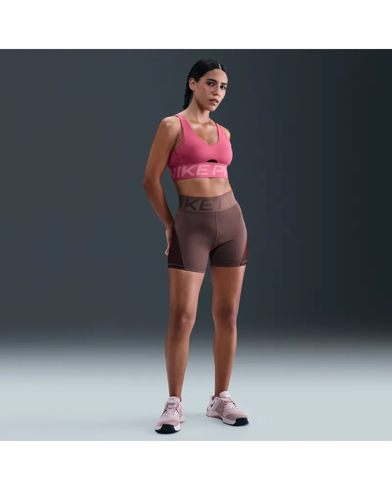 Nike Pro Sculpt Dri-FIT Bike Shorts mit hohem Bund (Damen, ca. 12,5 cm) - Lila Lila