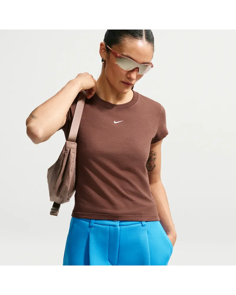 Nike Chill Knit Damen-T-Shirt - Braun Braun
