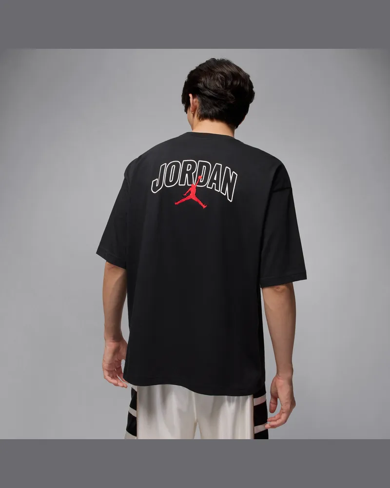 Jordan Brooklyn Oversize-Kurzarm-T-Shirt (Herren) - Schwarz Schwarz