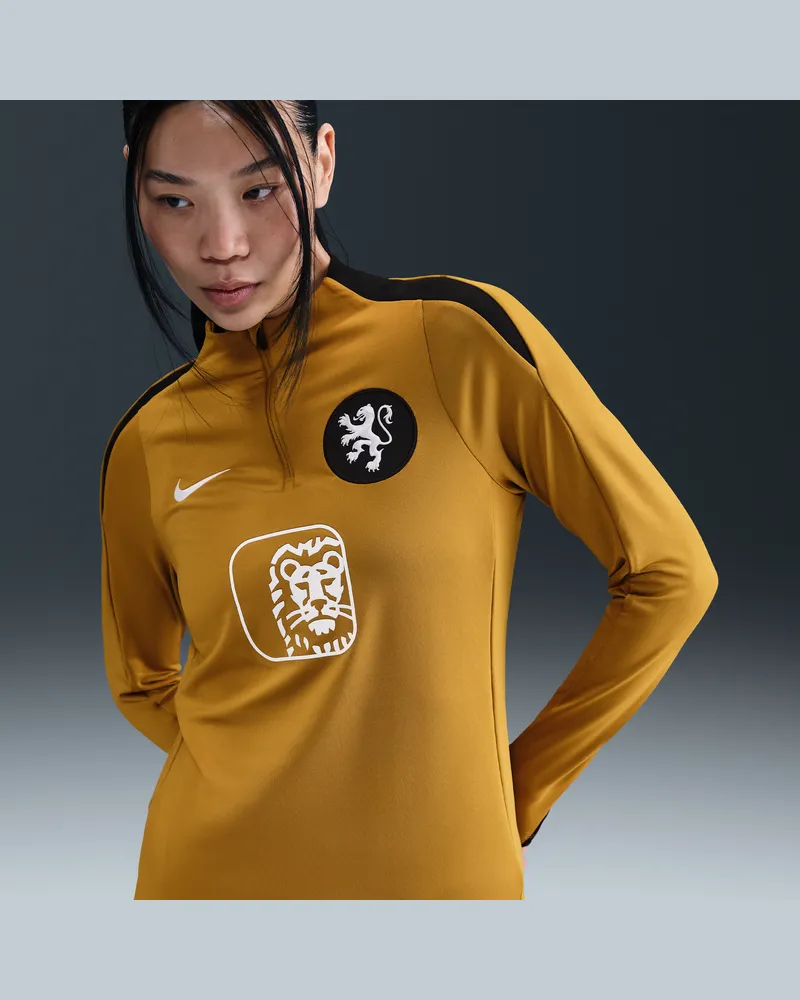 Nike Niederlande Strike  Dri-FIT Fußball-Drill-Oberteil für Damen - Braun Braun
