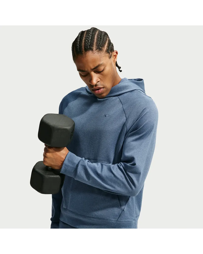 Nike Primary NanoKnit Performance-Hoodie mit Dri-FIT-Technologie und UV-Schutz für Herren - Blau Blau