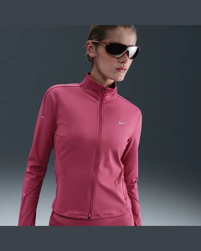 Nike Swift Dri-FIT Midlayer-Laufoberteil mit durchgehendem Reißverschluss (Damen) - Lila Lila
