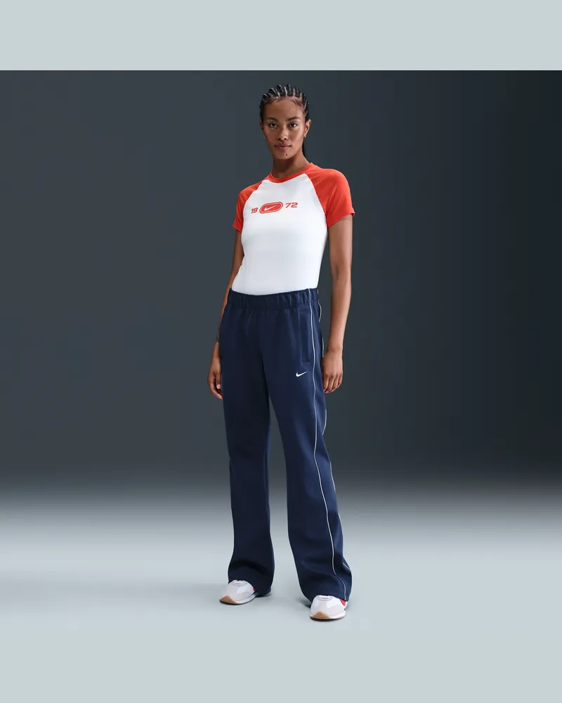 Nike Sportswear Windrunner schmale Strickhose mit mittelhohem Bund (Damen) - Blau Blau