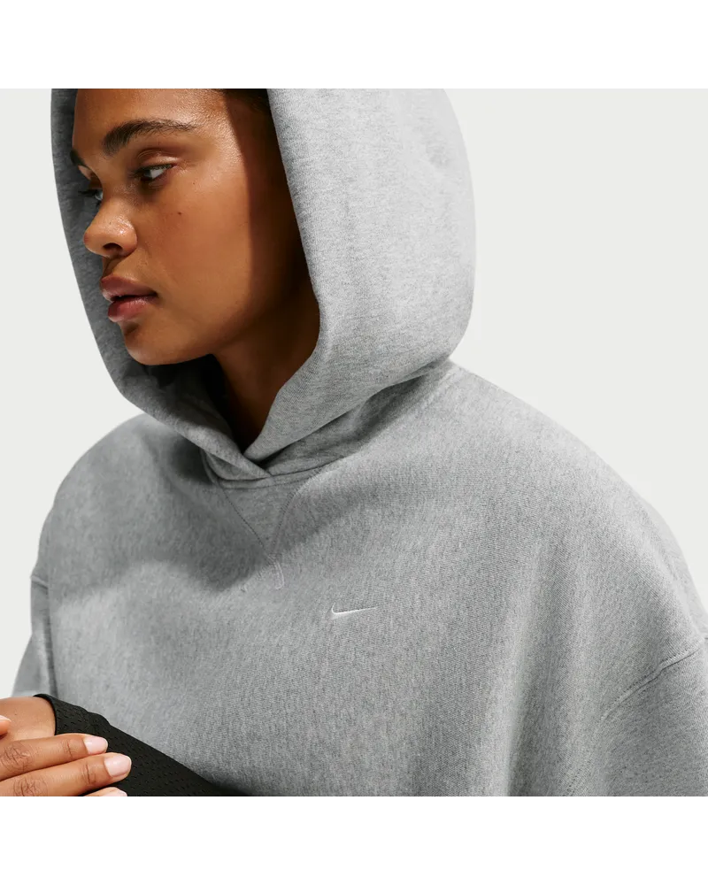 Nike Studio Fleece Heavyweight Oversize-Kapuzenpullover (Damen) - Grau Grau
