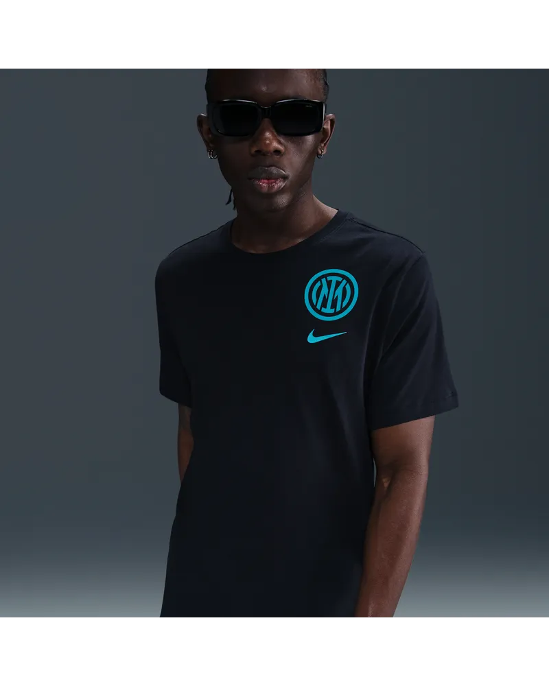 Nike Inter Mailand  Fußball-T-Shirt (Herren) - Schwarz Schwarz