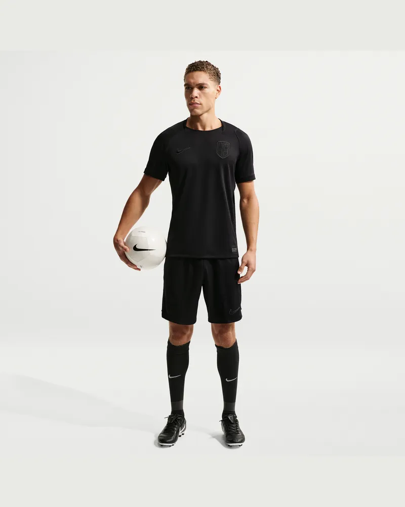 Nike Norwegen 2026 Auswärtsstadion  Dri-FIT Replika Fußballshorts für Herren - Schwarz Schwarz