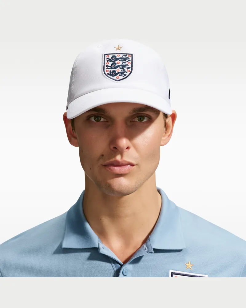 Nike England 2026/27  Club Cap Poly 5P - Weiß Weiß