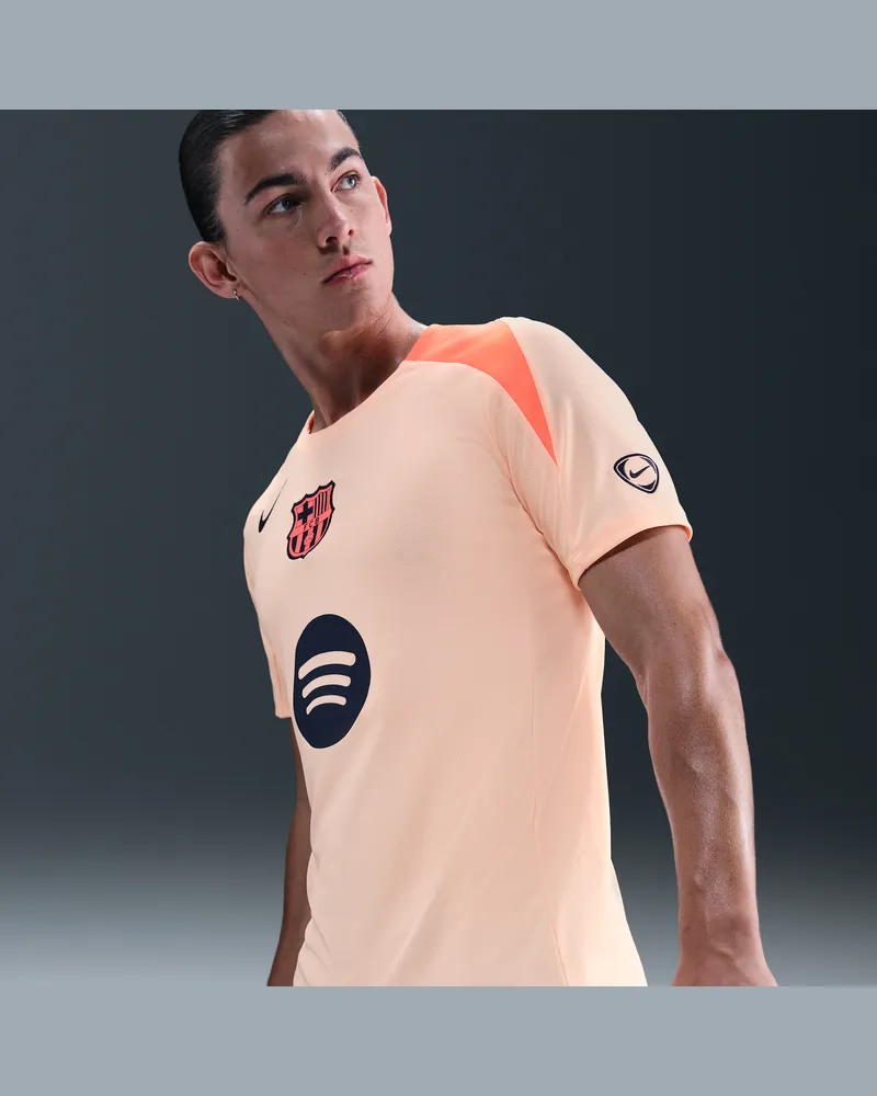Nike FC Barcelona Strike Third  Dri-FIT Total 90 Fußballoberteil aus Strickmaterial (Herren) - Orange Orange