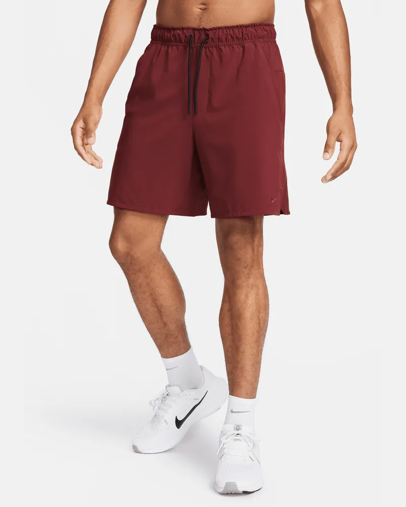 Nike Unlimited vielseitige Dri-FIT Herrenshorts ohne Futter (ca. 18 cm) - Rot Rot