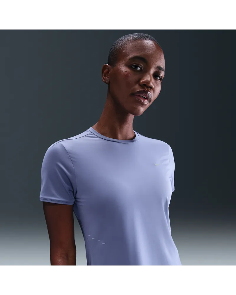 Nike Swift Dri-FIT Kurzarm-Laufoberteil (Damen) - Blau Blau