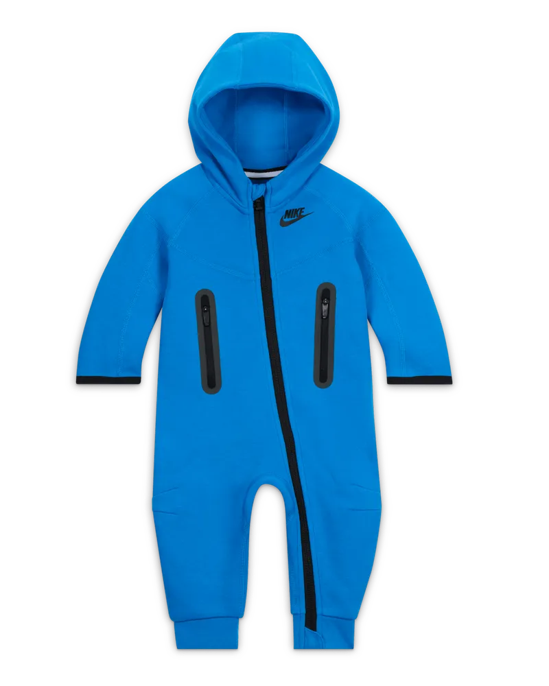 Nike Tech Fleece Hooded Coverall Overall für Babys - Blau Blau