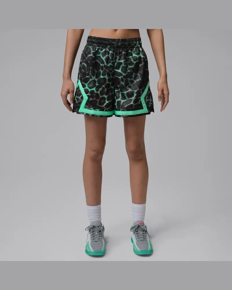 Jordan Sport Diamond Shorts für Damen (ca. 10 cm) - Grün Grün