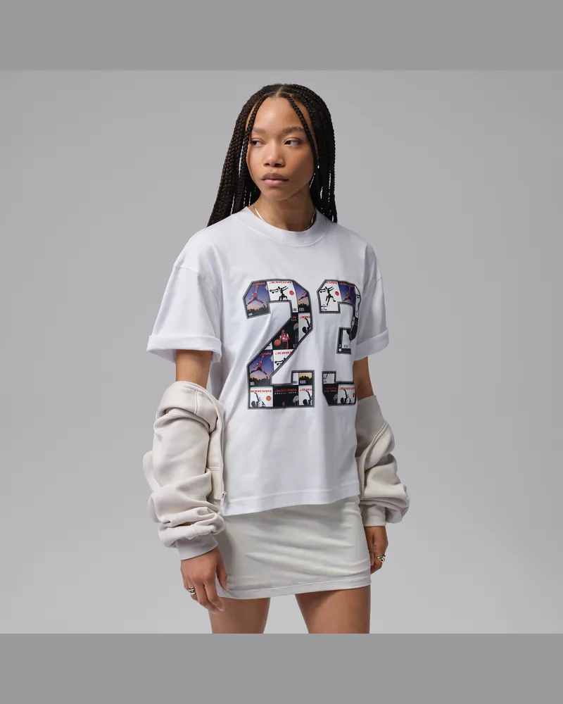 Jordan Girlfriend-T-Shirt (Damen) - Weiß Weiß