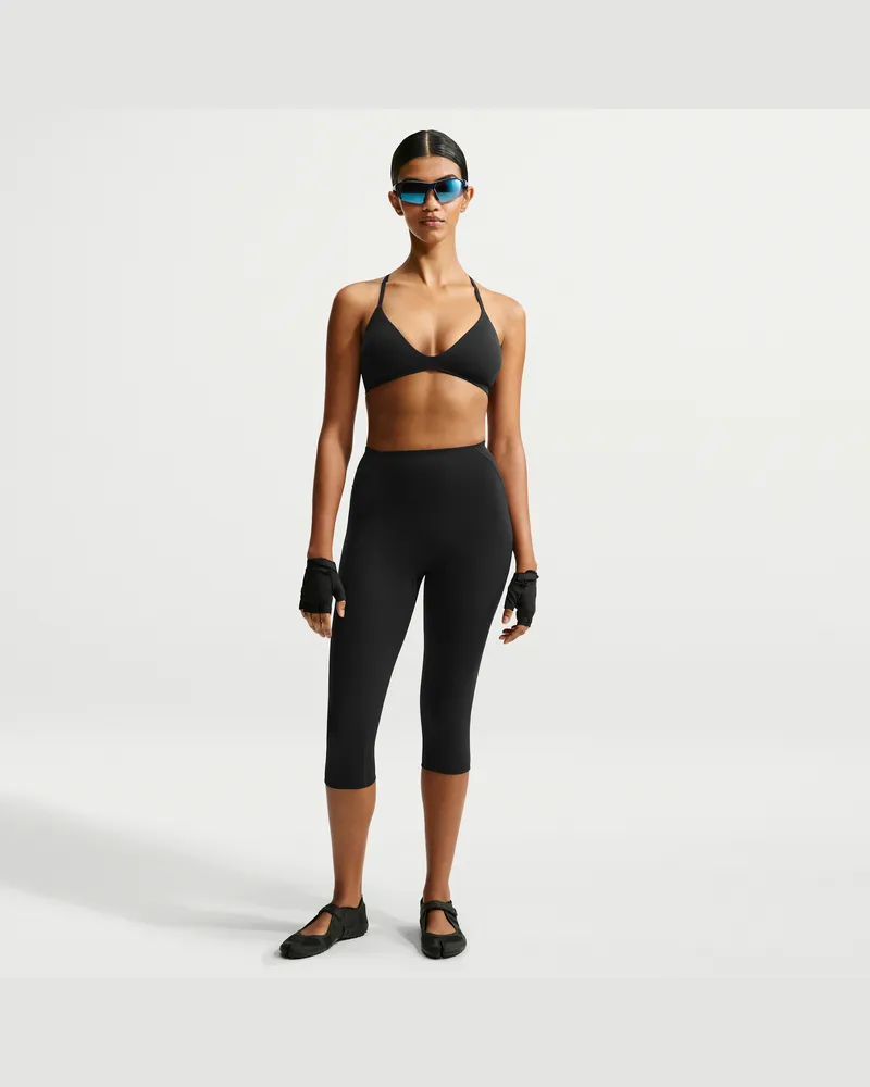 Nike SKIMS Studio Stretch Leggings (Damen, ca. 43 cm) - Schwarz Schwarz