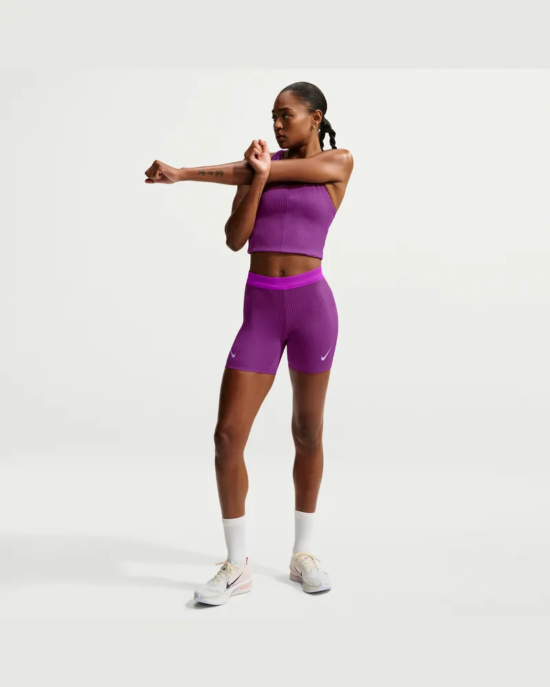 Nike AeroSwift Dri-FIT ADV Lauf-Tights für Damen - Lila Lila