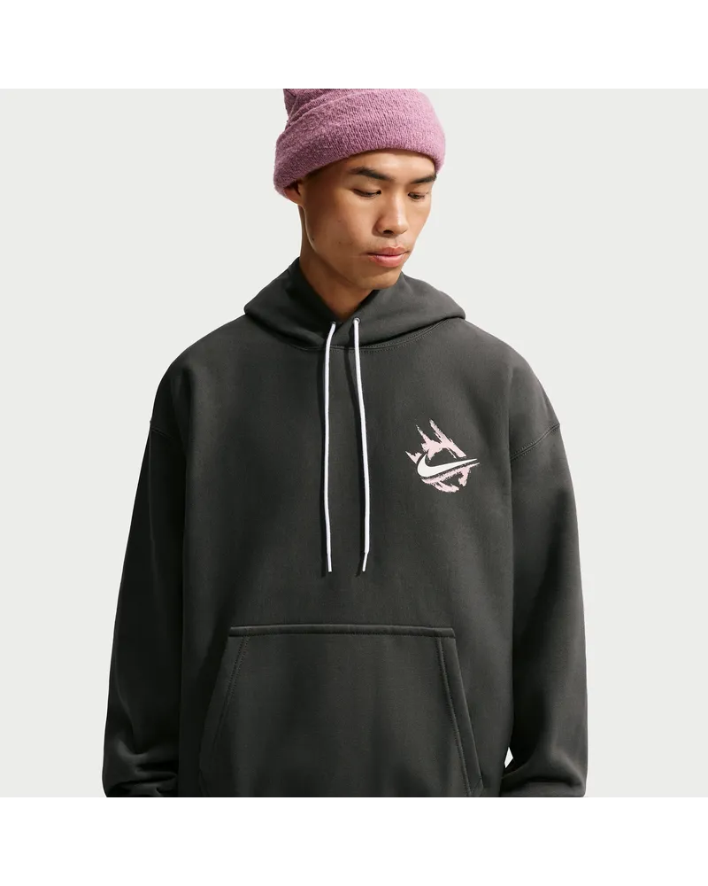 Nike Solo Swoosh Fleece-Hoodie für Herren - Grau Grau