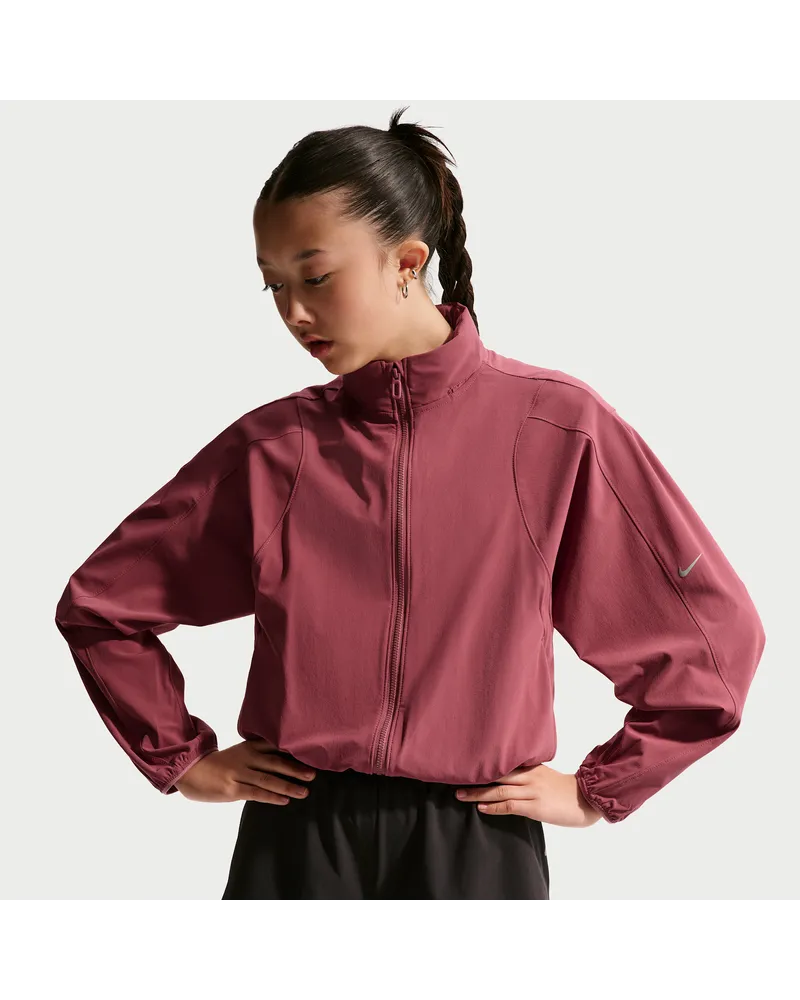 Nike MAVN wasserabweisende Webjacke mit UV-Schutz für Mädchen - Rot Rot