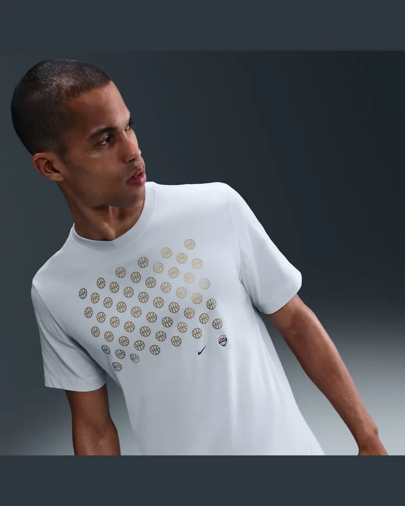 Nike USA  Basketball-T-Shirt (Herren) - Grau Grau