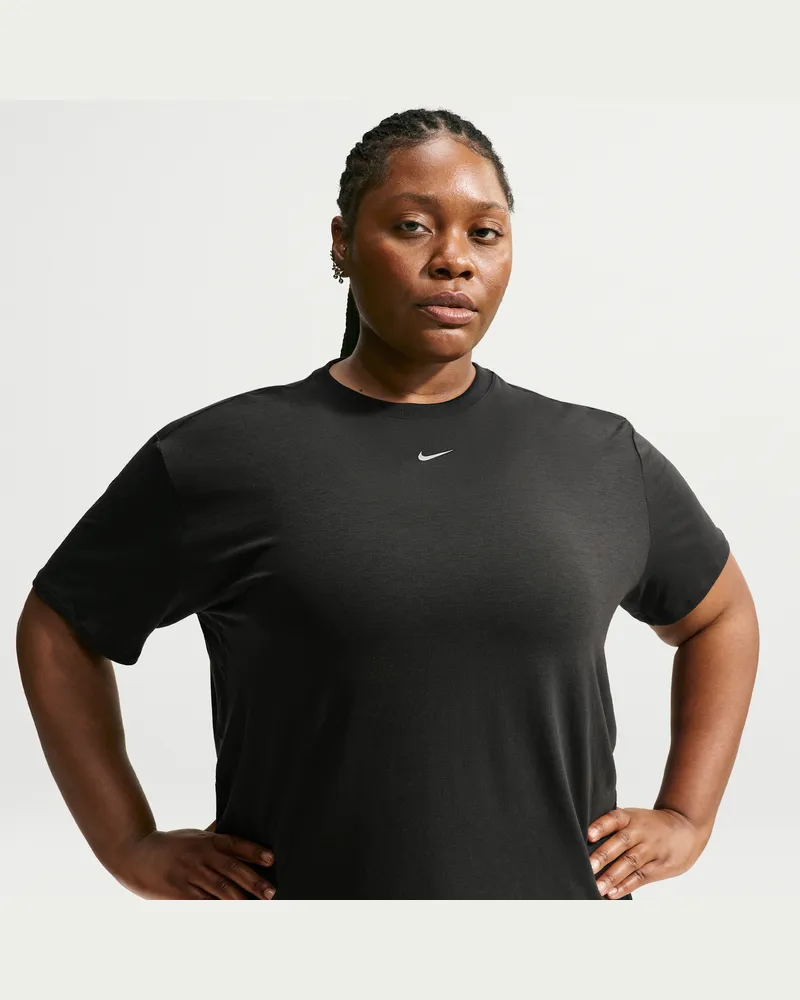 Nike One Relaxed Dri-FIT Kurzarmshirt (Damen; große Größen) - Schwarz Schwarz