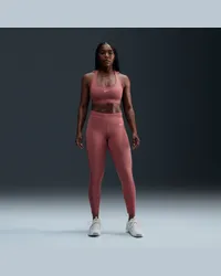 Nike Pro 7/8-Leggings mit mittelhohem Bund und Mesh-Einsatz für Damen - Pink Pink