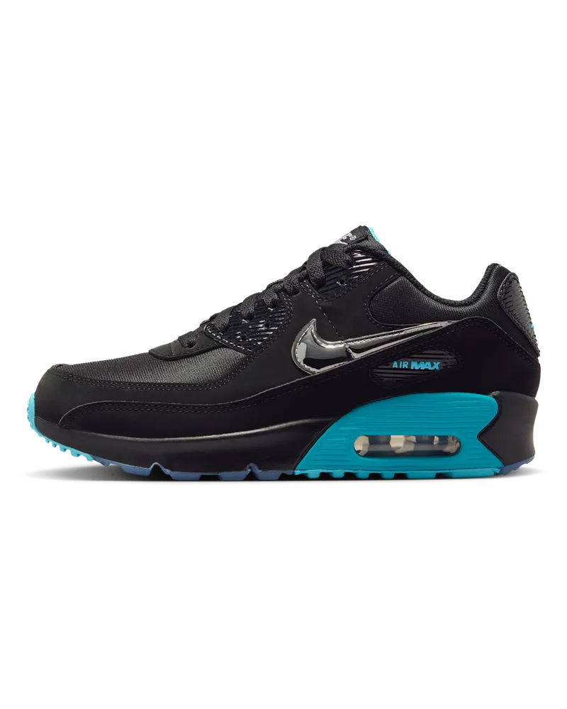Nike Air Max 90 SE Schuh für ältere Kinder - Schwarz Schwarz