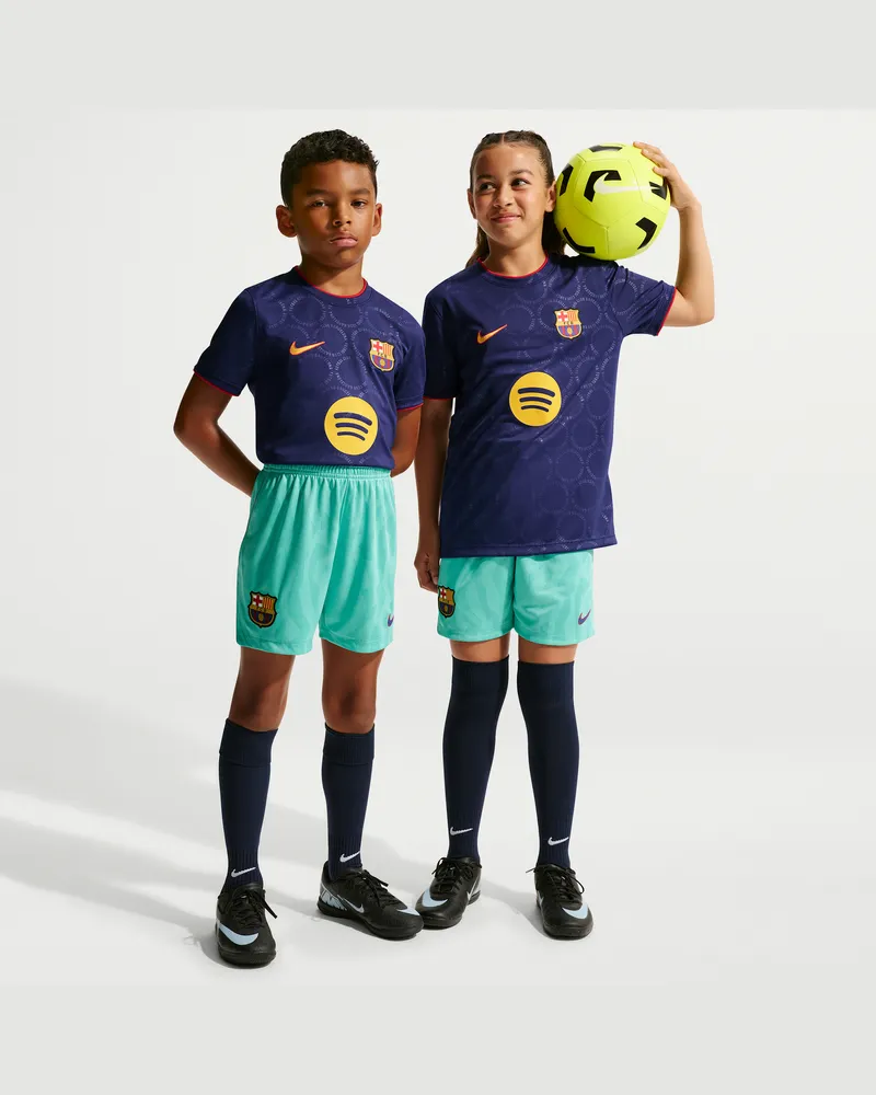 Nike FC Barcelona 2026/27 Stadium Third  Dri-FIT Replika-Fußballshorts (ältere Kinder) - Grün Grün