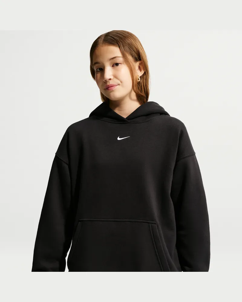 Nike Studio Fleece Oversize-Hoodie (Mädchen) - Schwarz Schwarz