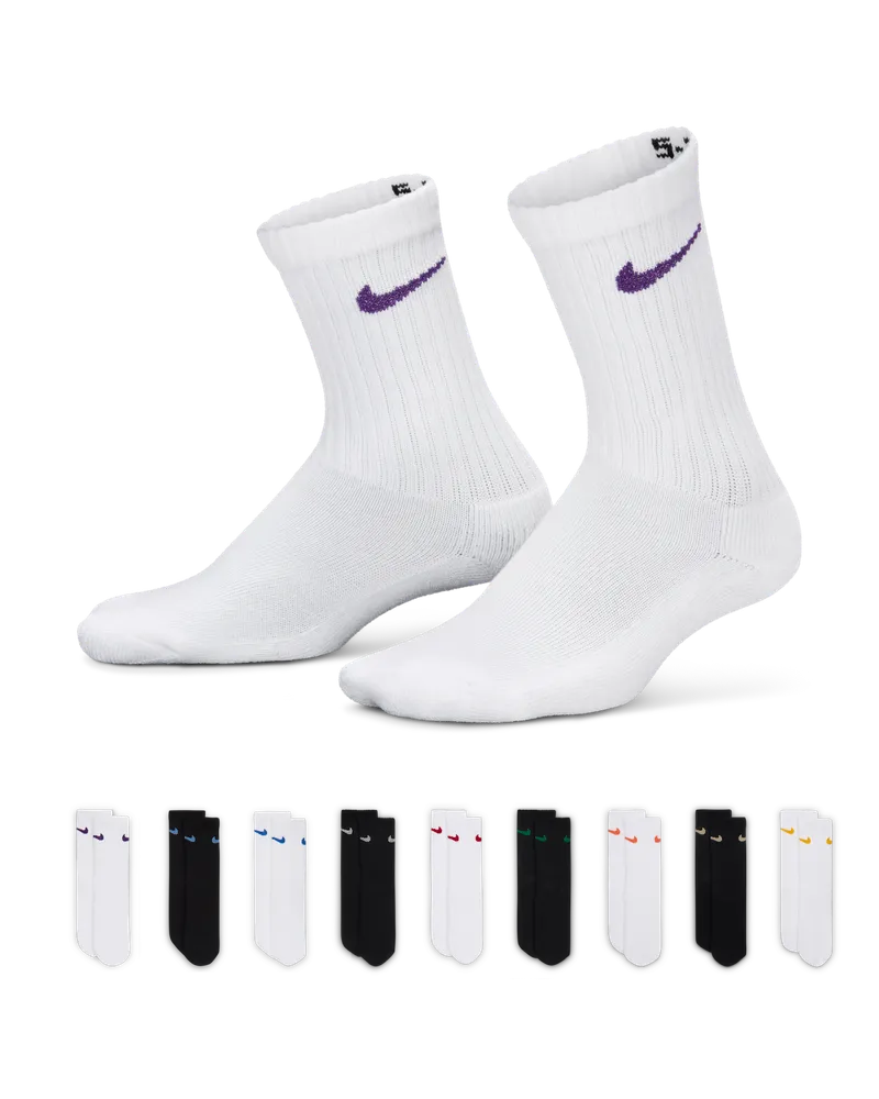 Nike Feiertage-Crew-Socken-Box-Set für jüngere Kinder (9 Paar) - Weiß Weiß