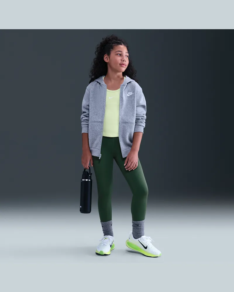 Nike One Dri-FIT-Leggings mit hohem Taillenbund für ältere Kinder (Mädchen) - Grün Grün