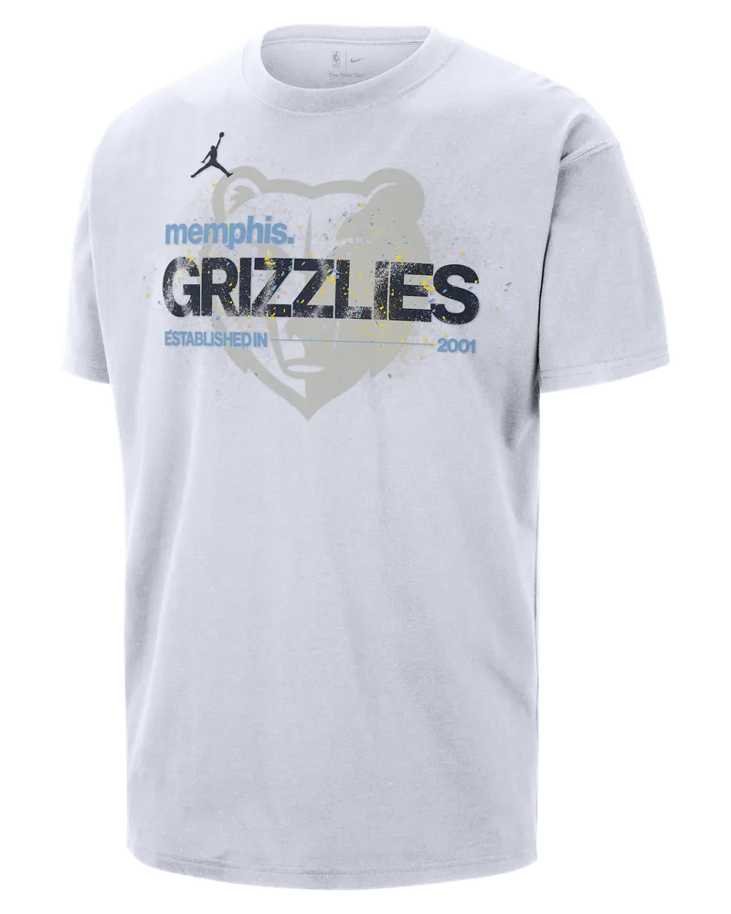 Jordan Memphis Grizzlies Courtside  '85 NBA Statement T-Shirt (Herren) - Weiß Weiß