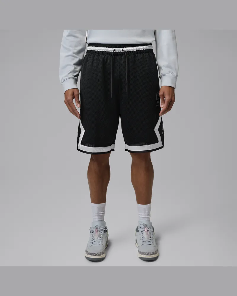 Jordan Brooklyn Diamond-Mesh-Shorts (Herren) - Schwarz Schwarz